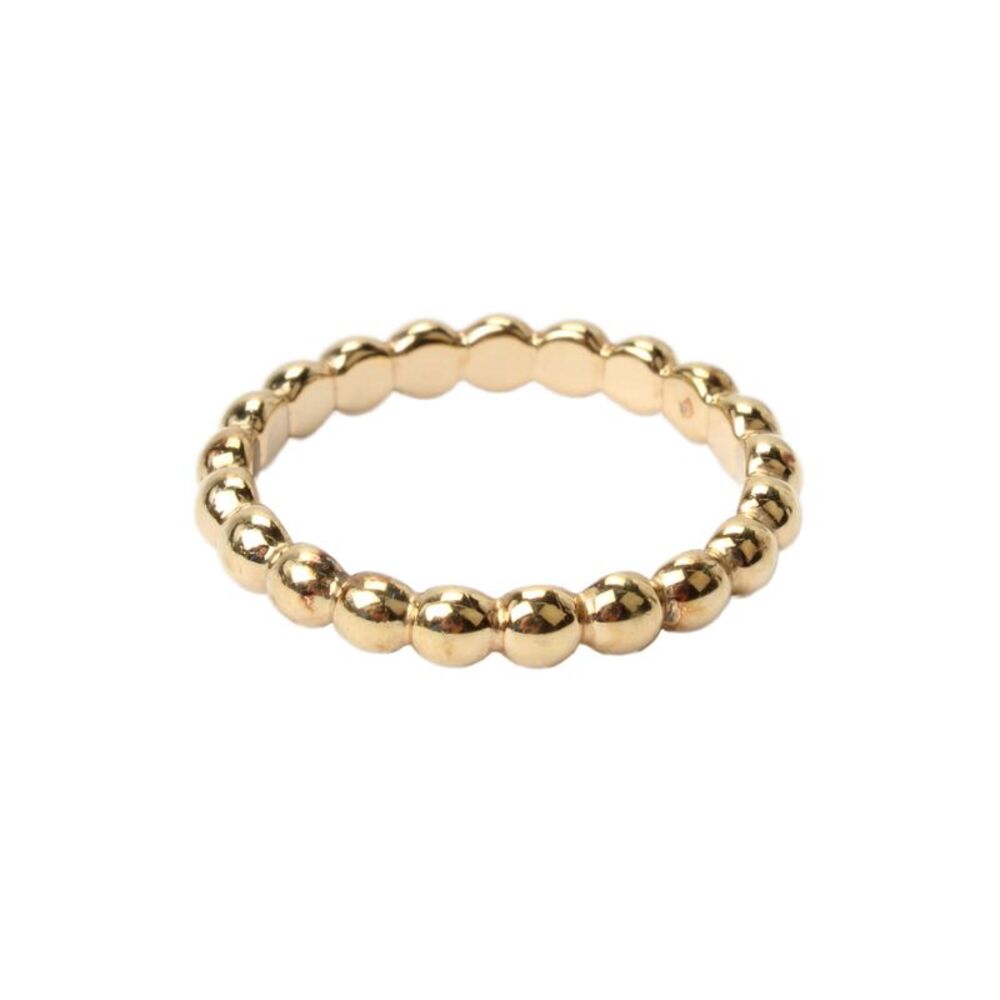 Mejuri Womens 18K Gold Vermeil Metallic Sphere Ring Sz 6.25 2.3g